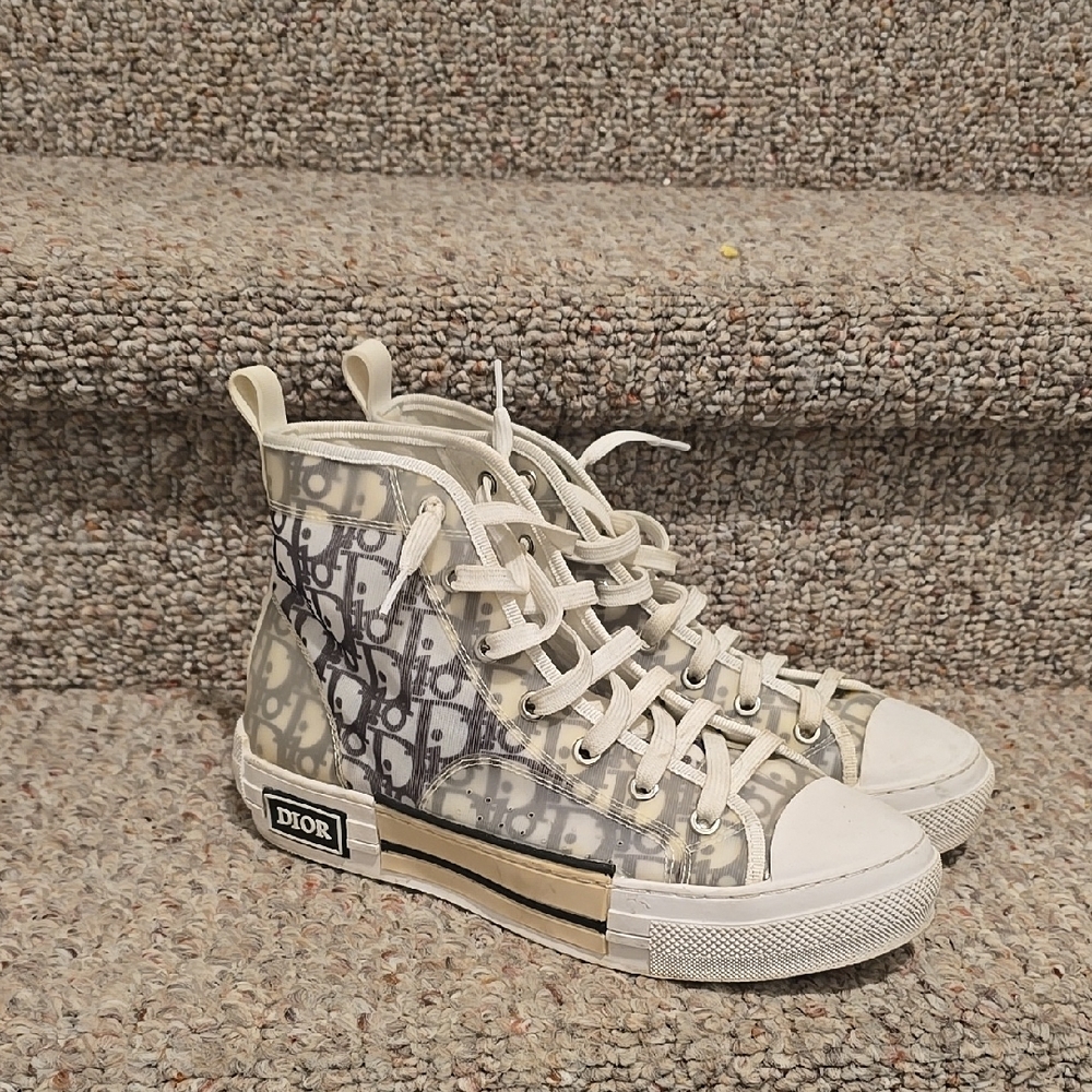 Dior Women's High-Top Sneakers - White and Gray